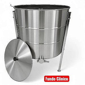 Centrífuga Mel Manual Fundo Cônico para 48 Melgueira Padrão Langstroth