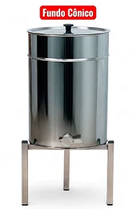 Decantador para Mel 100 Kilos Fundo Cônico em Inox