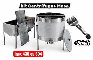 kit - Centrífuga Elétrica 32 Quadros + Mesa desoperculadora 32 Quadros + Brinde em Inox