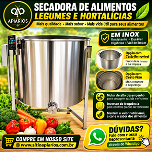 Furação 0.3 mm - Centrifuga Para Secagem de Alimentos Legumes & Hortaliças Cesto Removível