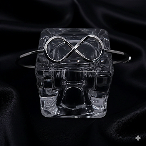 Bracelete Símbolo Infinito Prata Fina