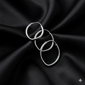 Trio Argola Oval Lisa