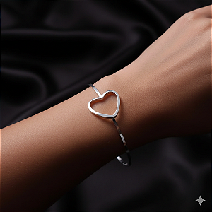 Bracelete Coração Fino
