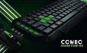 Teclado Usb 5+ Gamer Start 2.0 Pt/verde