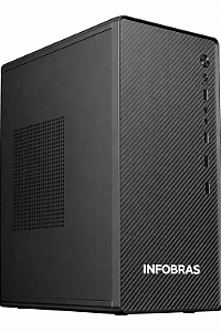 Computador INFOBRAS Desktop | Intel Core i3 8ª Geração | 8GB RAM | SSD 128GB ou HD 500GB