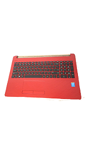PALMREST C/TECLADO DO HP CB14 G7 VERMELHO