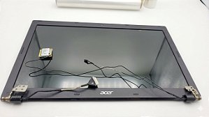 Conjunto Superior Completo - Tampa Traseira, Moldura e Tela 15.6" LED para Acer Aspire