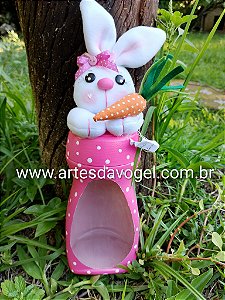 Coelho Bomboniere Rosa
