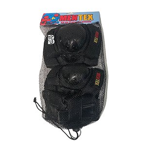 Kit de Proteção MENTEX - 2 Joelheiras, 2 cotoveleiras e 2 luvas