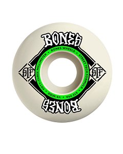 RODAS BONES STF Skateboard Wheels Sidecut 53mm V4 99A 4pk White