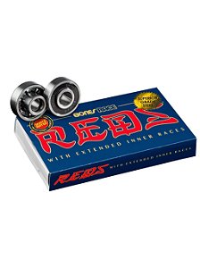 ROLAMENTO IMPORTADO BONES®️ Race REDS®️ Skateboard Bearings 8 pack