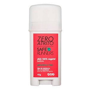 Creme Zero Atrito Safe Runners Stick 100% Vegetal 45g
