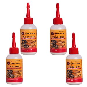 4x Óleos De Corrente Lubrificante Tectire Cera Cerâmica 60ml