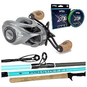 Pesca Vara Albatroz 1,68mt Carretilha Zaire Makis Linha Yara