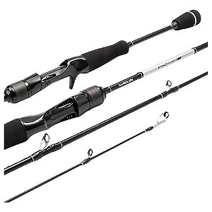 Vara De Pesca Carretilha Maruri Prc-c25-601h Preta E Prata - 1.83m X 160g - Moderada Com Resistência De 25lbs Para Isca De 20g