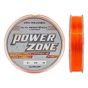 Linha 100% Poliamida Maruri Power Zone 0,40mm - 300 Metros Cor Cor Laranja