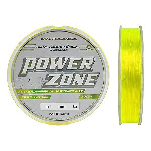 Linha Monofilamento Maruri Power Zone 0,33mm - 300 Metros Cor Cor Verde