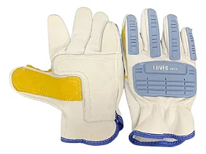 Luva Anti Impacto Vaqueta Total Cano Curto Ca 50646 Luveq