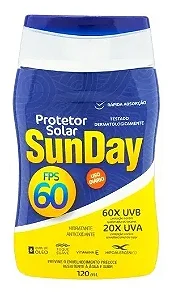 Protetor Solar Sunday Fps 60 1 Unidade De 120 Ml