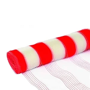 Tela Tapume Sinalização Branca e Laranja Obra 1,20cm x 50m