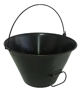 Balde Metálico Para Concreto C/pegador 10 Litros