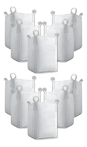 Kit 10 Big Bags Ráfia Entulho Reciclagem 1000kg 90x90x120cm