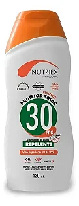 Protetor Solar Fps 30 Com Repelente Bisnaga 120g Nutriex