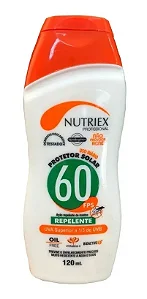Protetor Solar C/repelente Nutriex Profissional Fps-60 120ml
