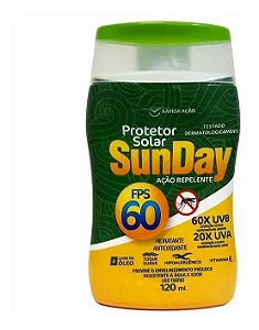 Protetor Solar C/repelente Sunday Fps-60 120ml
