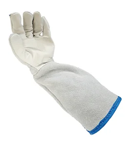 Luva De Segurança Vaqueta Raspa Mista Punho 20cm Ca 14814 Cinza