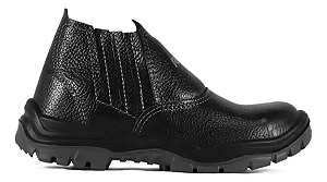 Botina Elástico Preta Bidensidade Bico Pvc Ca 48539 Rhino