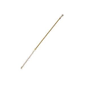 Pulseira Corrente Corda Dourada Elegante