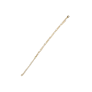 Pulseira Dupla Pérola Bola Lisa Dourada