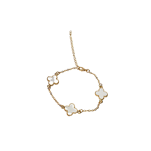Pulseira Feminina Virginia Choker Trevo Ouro