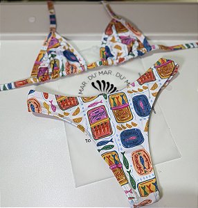 Biquíni asa-delta Sardinhas tropicais