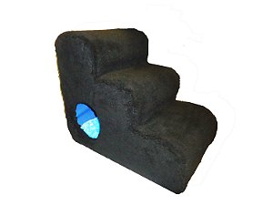 Escada Toca Cães Espuma Altura 50 Cm Pelúcia 3 Degraus Linda