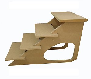 Escada para Cães Línea Natural 45 cm 4 Degraus Top
