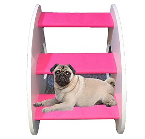 Escada Línea Color MDF Degraus Antiderrapantes revestidos