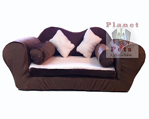 Sofá Camurça Luxo - firme resistente lavável para Pets Pequenos e Médios