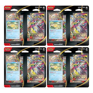 Kit 4 Blister Quadruplo Megaevolução Pokémon TCG
