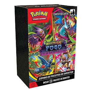 Combo de Booster Fogo Fantasmagórico Pokemon TCG