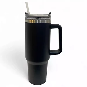 Copo Térmico Inox 1200ml com Canudo e Alça Reforçado Qualidade Premium Kreiz Ref: Cbb03