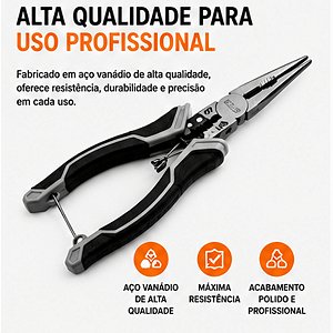 Alicate De Bico Meia Cana