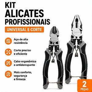 Kit Alicates Profissionais Universal E Corte