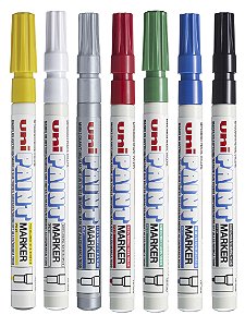 Caneta Permanente Uni Paint Marker 7 Cores