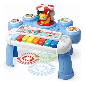 Mesinha Musical Infantil Carrossel Bichinhos Luz E Som