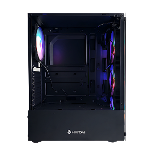 Gabinete Gamer Hayom Acabamento Vidro GB1749