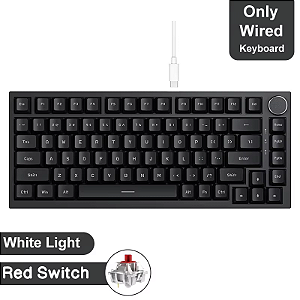Teclado mecânico Ajazz ak820/ak820pro bluetooth 5.1/sem fio/c-wired