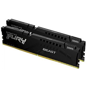 Memória DDR5 Kingston Fury Beast EXPO, 16GB (2x8GB), 5600Mhz, Preta, KF556C36BBE