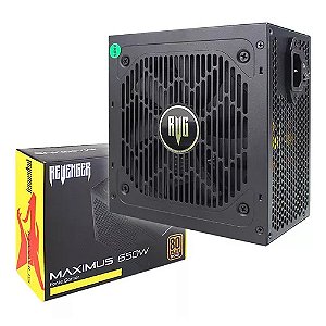 Fonte de Alimentação ATX Gamer 650W 80 Plus Bronze 120mm